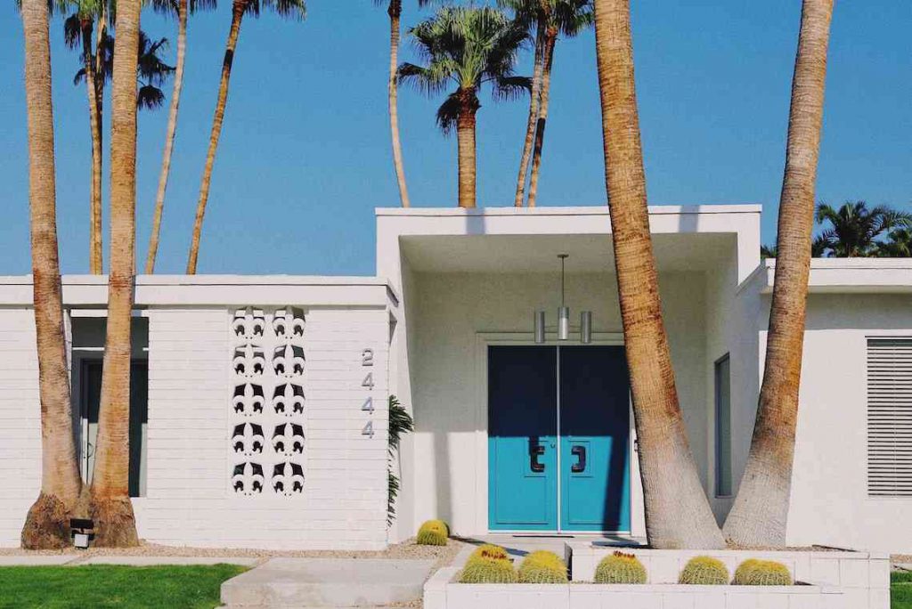 Midcentury modern house in Palm Springs