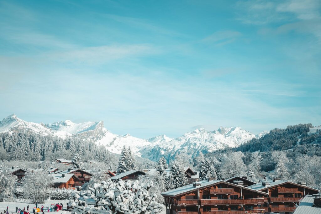 Megève ski resort in France