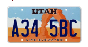 Life Elevated Arches, Utah license plate